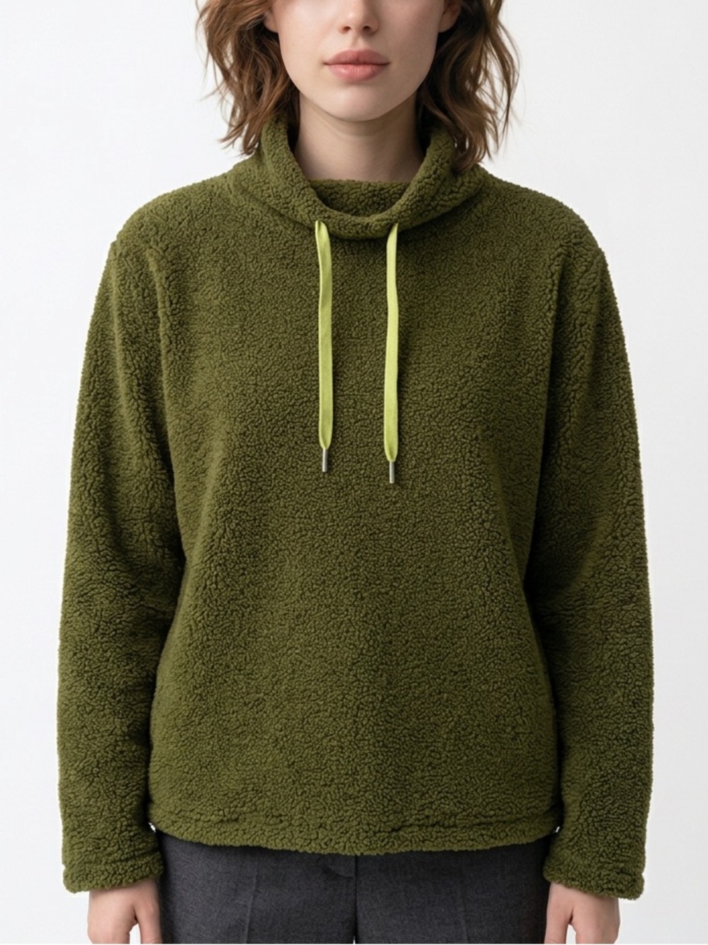 |•BOUNDLESS NORTH•| Oversized Fuzzy Green Pullover Sweater Size XS